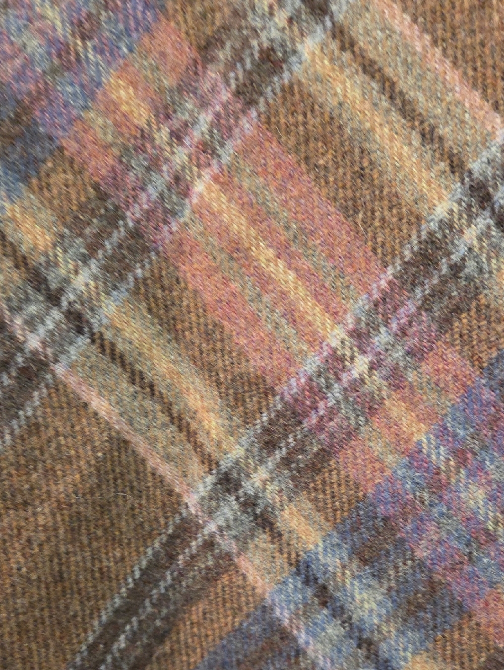 The Gap Plaid A-Line Wool-Blend Skirt in Brown and Pink - Picture 2 of 3